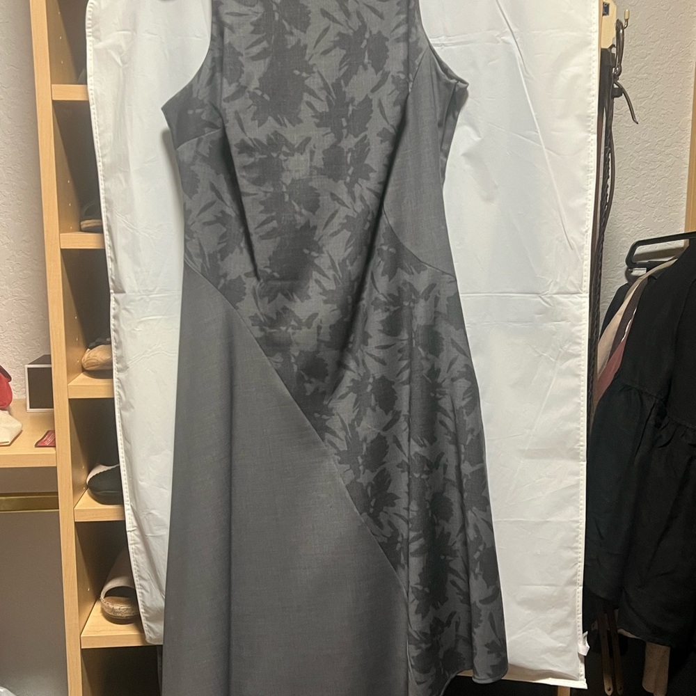 Banana Republic Asymmetrical Gray Dress